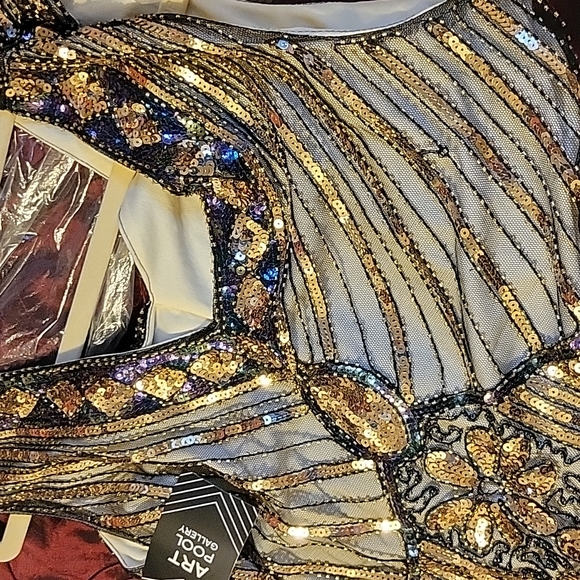 Multicolored sequin flapper dress NWT - Picture 5 of 9
